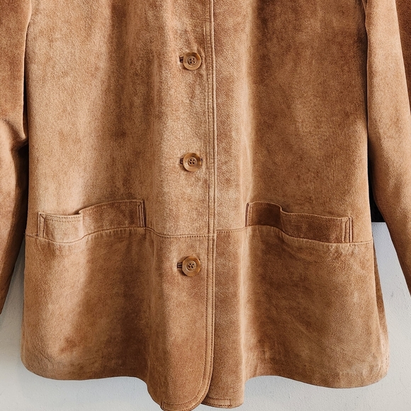 Bernardo Genuine Soft Suede Leather Jacket - Picture 2 of 16